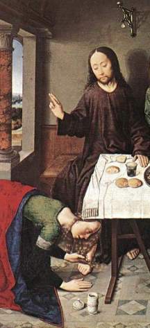 Christ in the House of Simon Dieric Bouts CROP